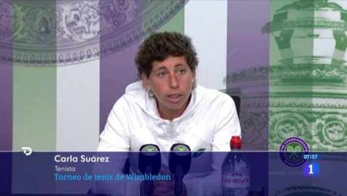 Carla Suárez se despide emocionada de Wimbledon tras caer ante Barty