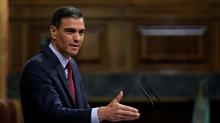 Telediario 1 - Sánchez avisa de que "no habrá referéndum de autodeterminación": "El PSOE nunca jamás lo aceptará"