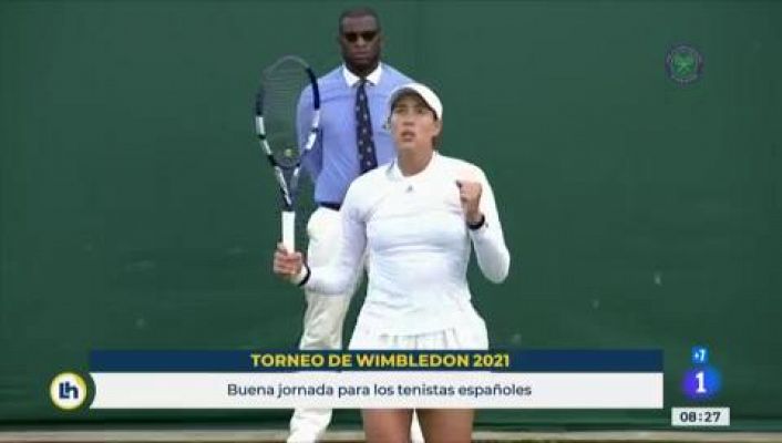 Muguruza, Badosa, Sorribes y Alcaraz avanzan en Wimbledon