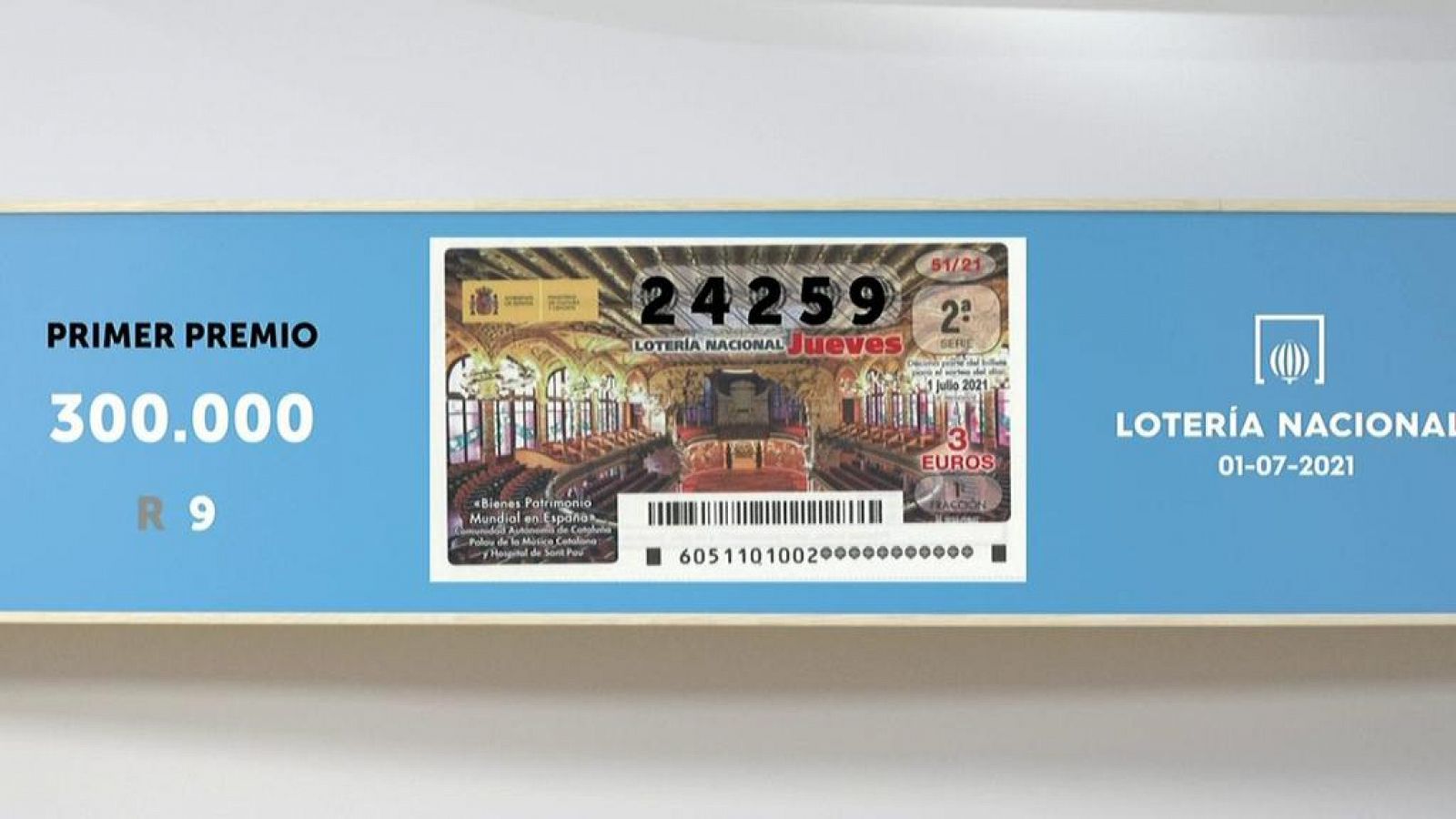 Sorteo de la Lotería Nacional del 01/07/2021 - Ver ahora