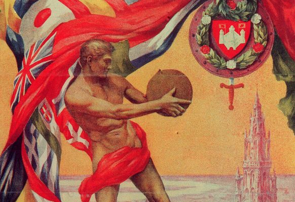 La selección masculina de fútbol gana la medalla de plata en los Juegos Olímpicos de Amberes 1920