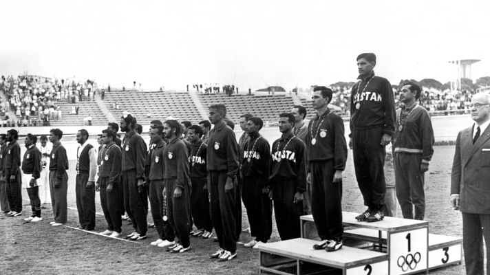 La selección masculina de hockey gana la medalla de bronce en los Juegos Olímpicos de Roma 1960