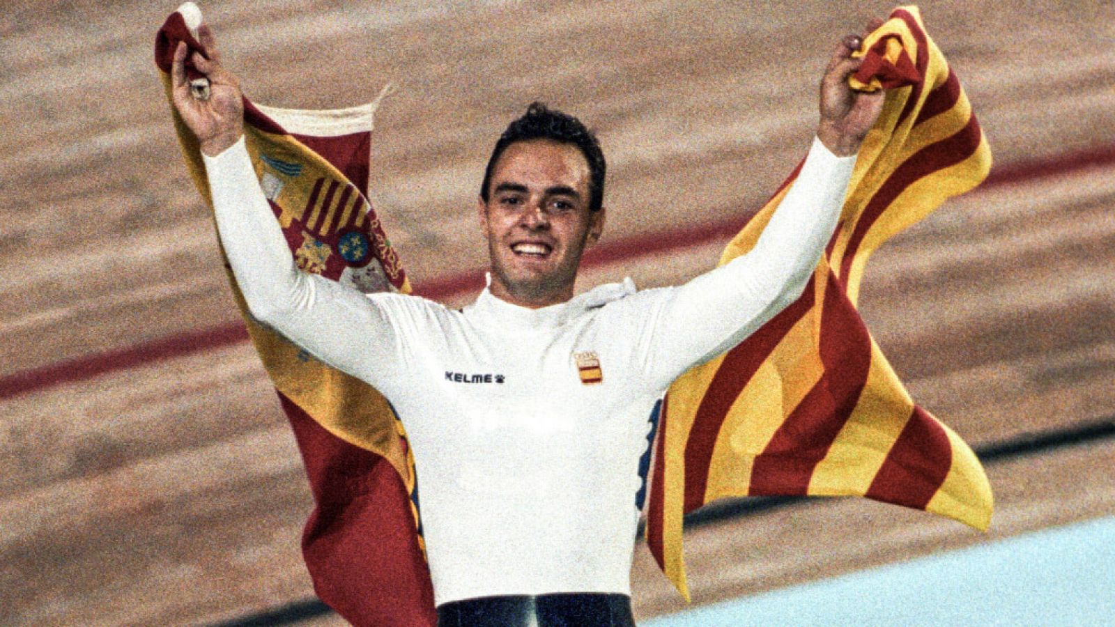 José Manuel Moreno Periñan gana la medalla de oro en los Juegos Olímpicos  de Barcelona '92 en ciclismo 1 Km contrarreloj