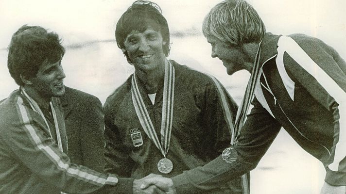 Herminio Menéndez y Guillermo del Riego ganan la medalla de plata en los Juegos Olímpicos de Moscú '80 en K-2