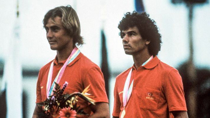 Luis Doreste y Roberto Molina ganan la medalla de oro en los Juegos Olímpicos de Los Ángeles '84 en 470