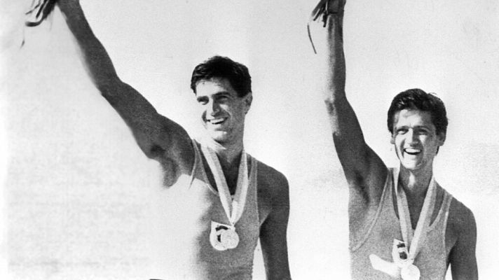 Fernando Climent y Luis María Lasúrtegui ganan la medalla de plata en los Juegos Olímpicos de Los Ángeles '84