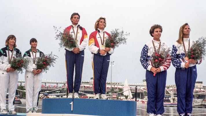 Theresa Zabell y Patricia Guerra ganan el oro en los Juegos Olímpicos de Barcelona '92