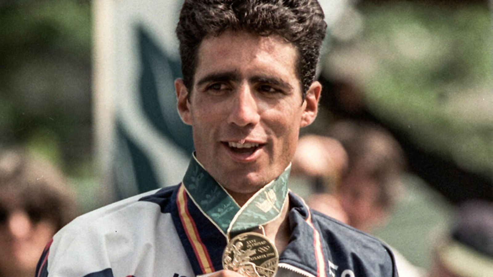 Miguel Induráin gana la medalla de oro en los Juegos Olímpicos de Atlanta 1996