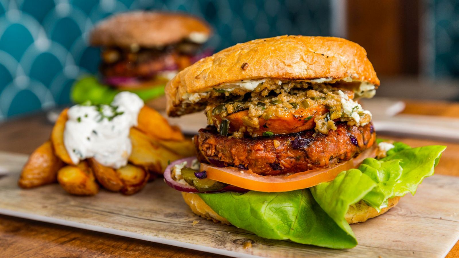 ¿Cómo se prepara una hamburguesa a base de vegetales?