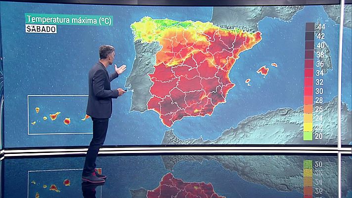 Temperaturas nocturnas en descenso en Galicia, y en ascenso en el Cantábrico, tercio oriental peninsular, Andalucía y Baleares