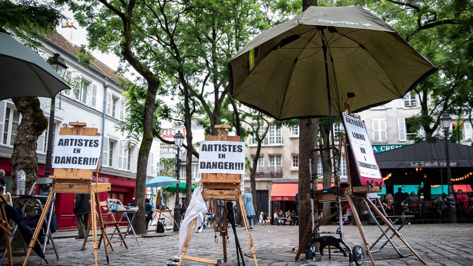 Los pintores de Montmartre, en pie de guerra contra el Ayuntamiento