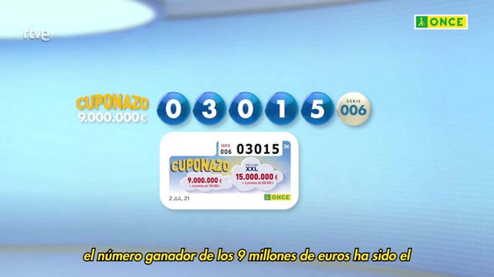 Sorteo ONCE - 02/07/21 - ver ahora