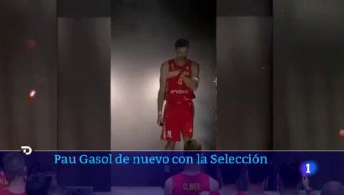 Telediario Fin de Semana - Pau Gasol vuelve a vestir la camiseta de la selección