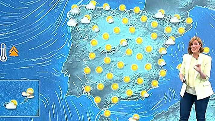 Sol en toda España y nubes por la tarde en Galicia