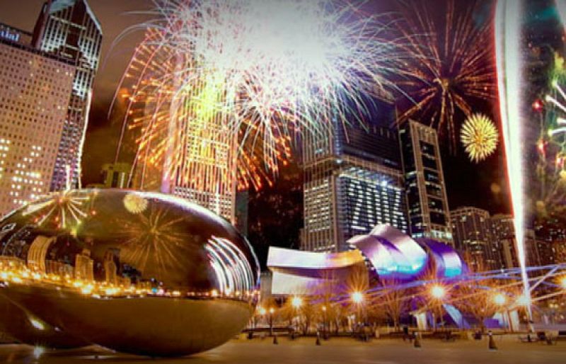 Montaje fotográfico de Chicago con música de U2