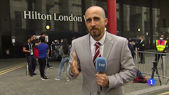 Telediario 1 - Italia aterriza en Londres