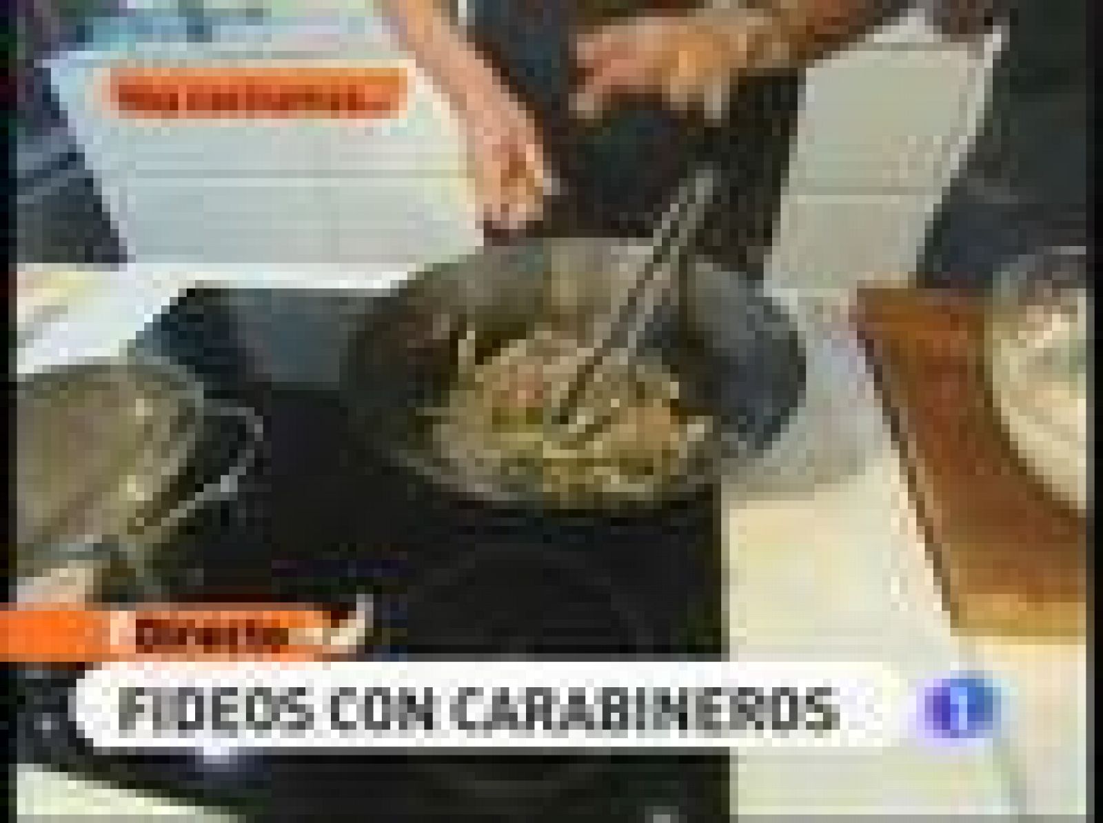 RTVE Cocina: Fideos con carabineros | RTVE Play