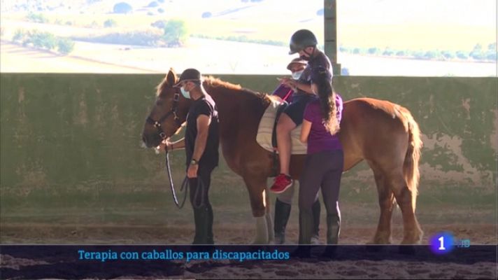 Terapia con caballos para personas con discapacidad