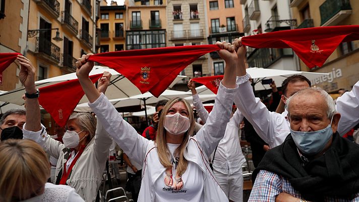 Telediario 1 - Sin chupinazo en Pamplona por San Fermín