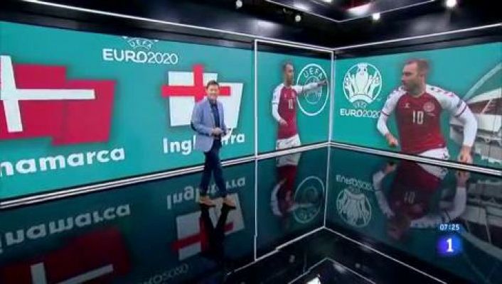 Telediario Matinal - Dinamarca quiere volver a una final 29 años después e Inglaterra, seguir invicta en Wembley