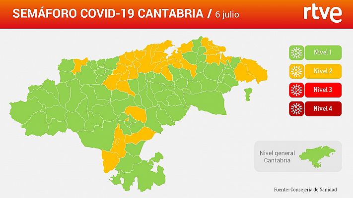 En una semana han pasado de 16 a 36 los municipios en riesgo medio