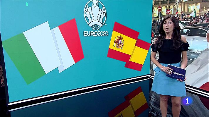 Telediario 1 - Noche de fiesta en Italia tras la victoria ante España