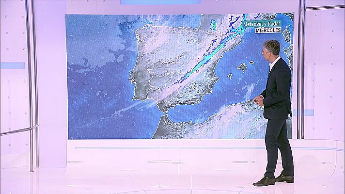 Chubascos y tormentas que pueden ser localmente fuertes en el extremo norte de Cataluña y extremo oriental del sistema Ibérico