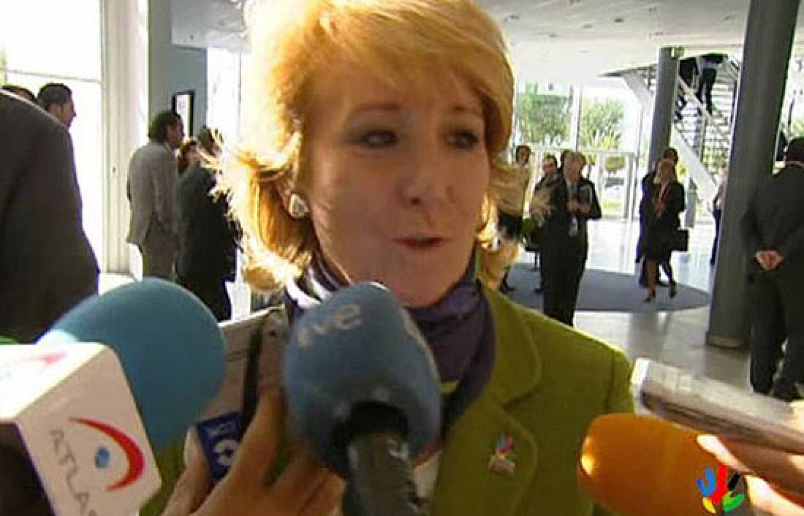 La presidenta de la Comunidad de Madrid, Esperanza Aguirre, ha asegurado que la presentación ha gustado en Copenhague y cree que es "la mejor".