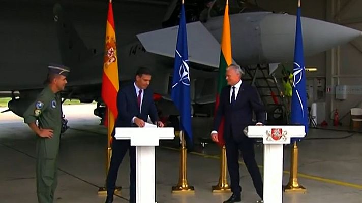 Informativo 24h - Sanchez, interrumpido por una alerta real en Lituania