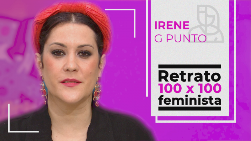 Objetivo Igualdad-Retrato 100x100 feminista: Irene G Punto, poeta