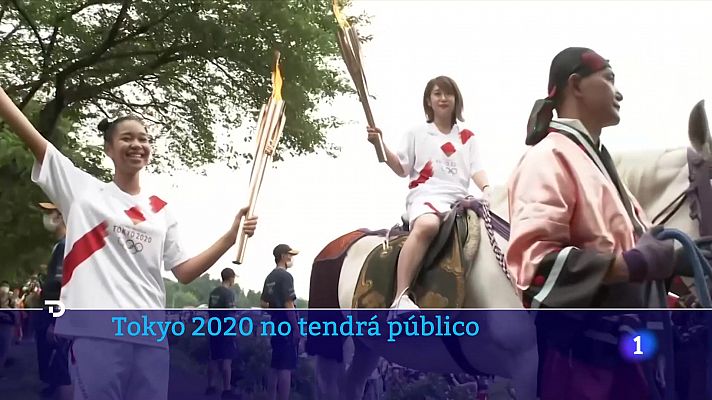Telediario 1 - Los Juegos de Tokio se celebrarán sin espectadores por el coronavirus