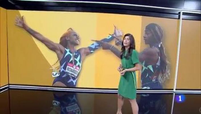 Telediario 1 - Sha'Carri Richardson se pierde los Juegos tras dar positivo por cannabis