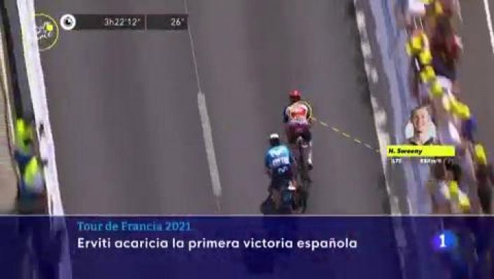 Tour de Francia - Tour 2021 | Politt gana en Nimes, donde Erviti se quedó a las puertas del éxito