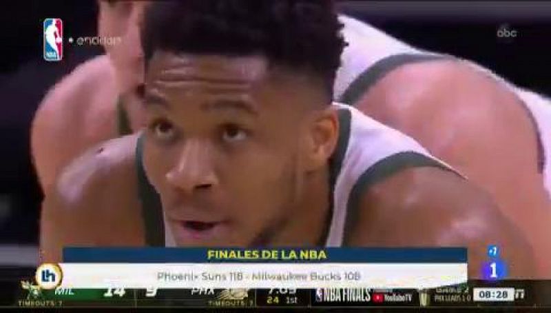 Un gran Antetokounmpo no basta para frenar a los Suns, que se ponen con ventaja de 2-0