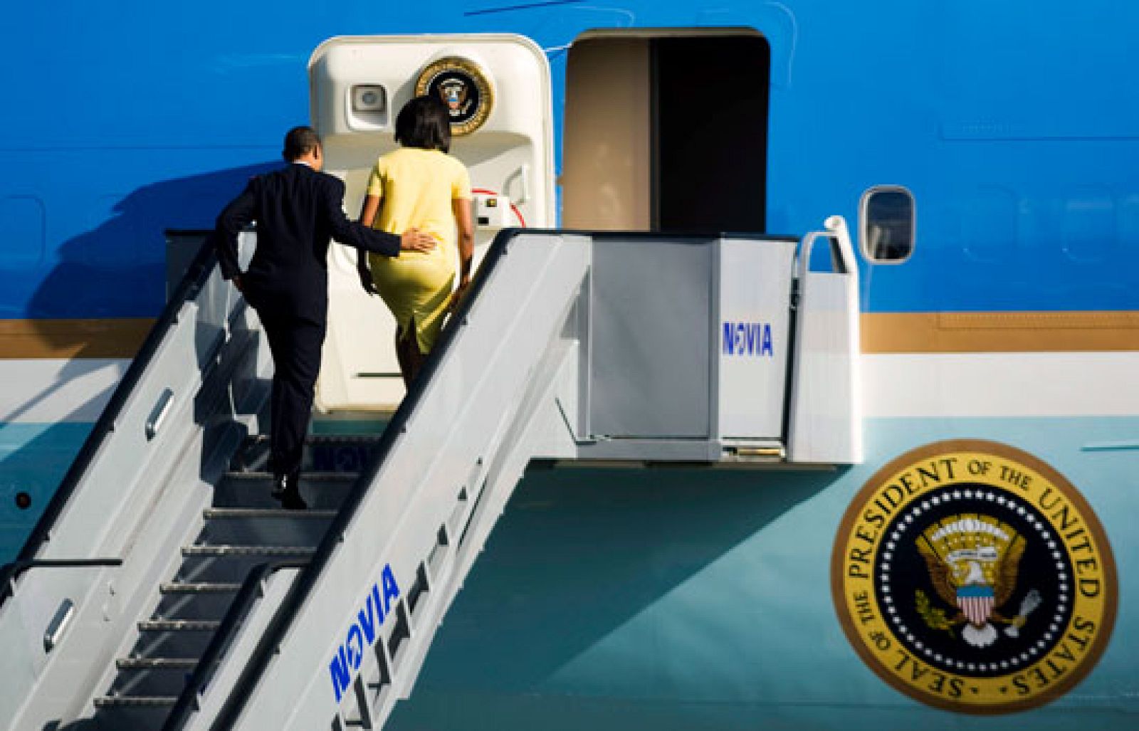 Los Obama se han marchado de Copenhague antes de conocer la ciudad ganadora.