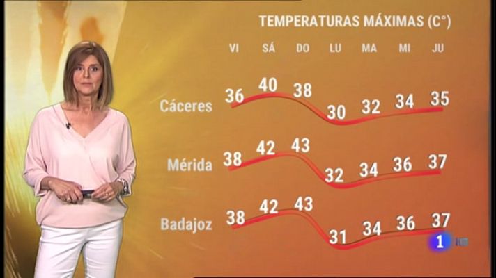 El tiempo en Extremadura - 09/07/2021