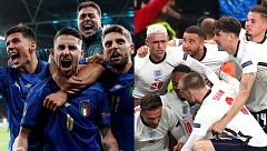 Inglaterra e Italia se juegan la Eurocopa en Wembley