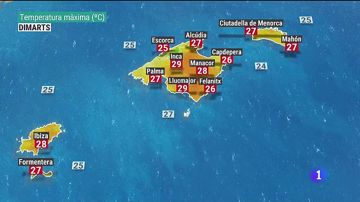 Informatiu Balear - El temps a les Illes Balears - 12/07/21