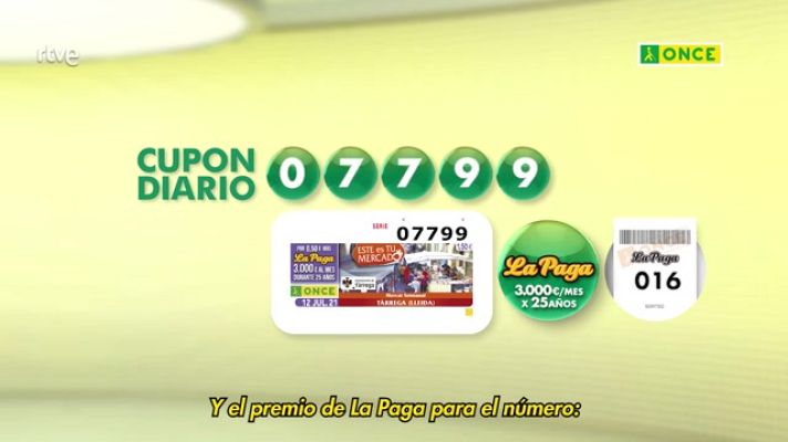 Sorteos ONCE - Sorteo ONCE - 12/07/21