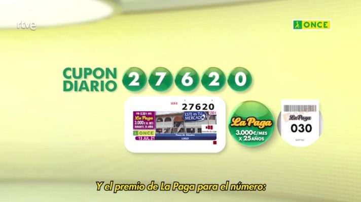 Sorteos ONCE - Sorteo ONCE - 13/07/21