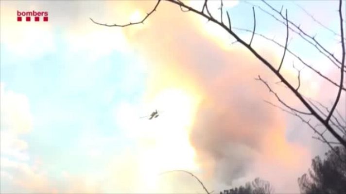 L'Informatiu - Estabilitzat bona part de l'incendi de Castellví de Rosanes i Martorell