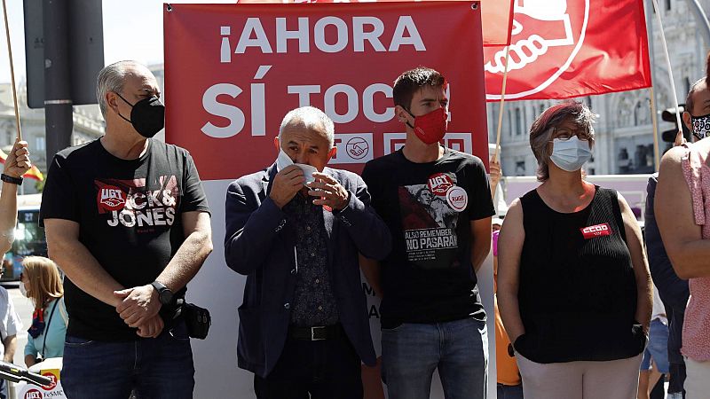 Protestas en una veintena de ciudades para reclamar que suba el salario mínimo   