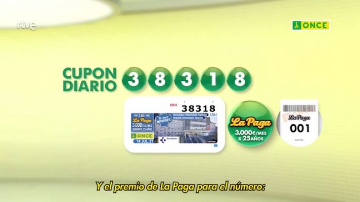 Sorteos ONCE - Sorteo ONCE - 14/07/21