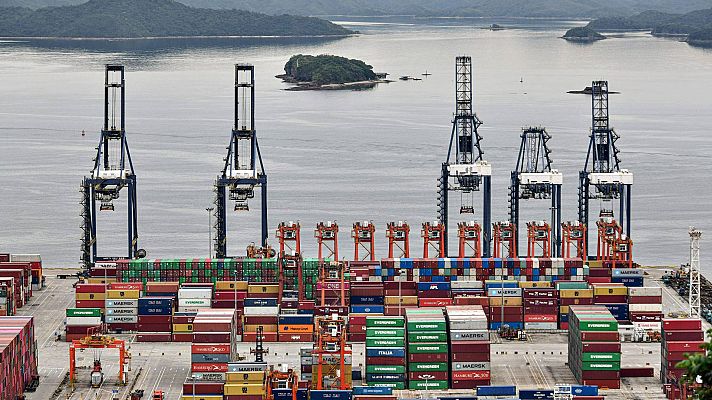 Telediario 1 - La COVID-19 obstaculiza las exportaciones desde China hacia Europa y EE.UU.