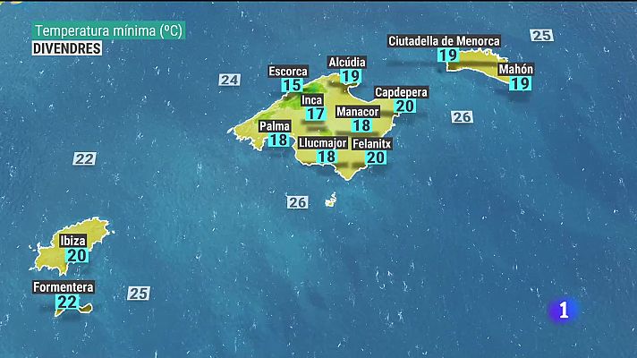 El temps a les Illes Balears - 15/07/21