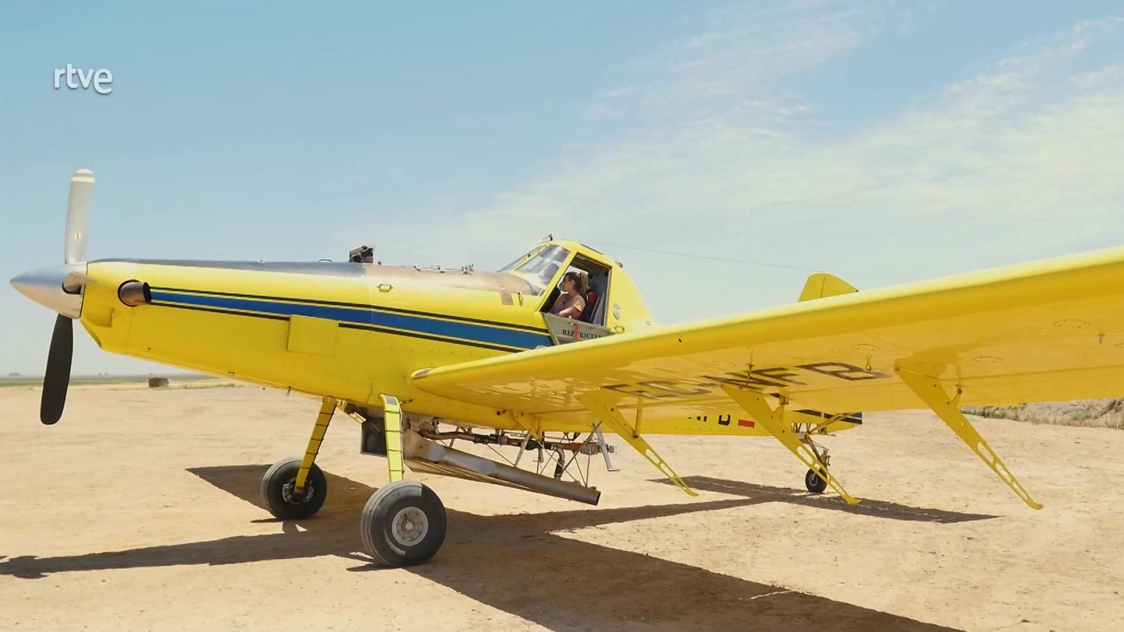 Aprendemos a plantar arroz con una avioneta en el Guadalquivir