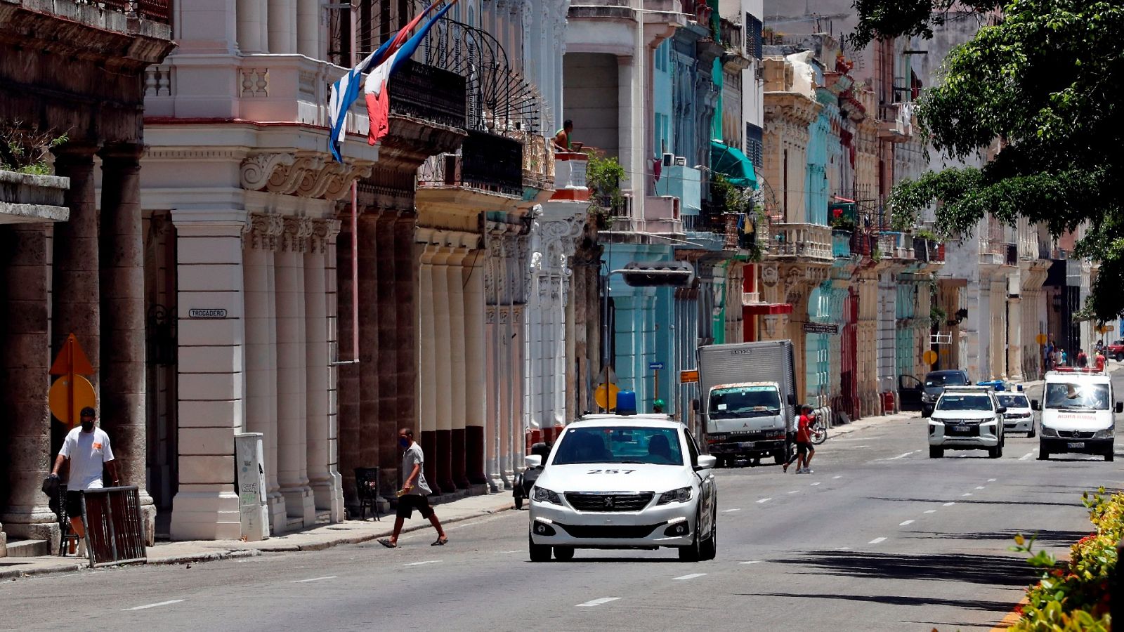 El Gobierno cubano mantiene la policía en las calles