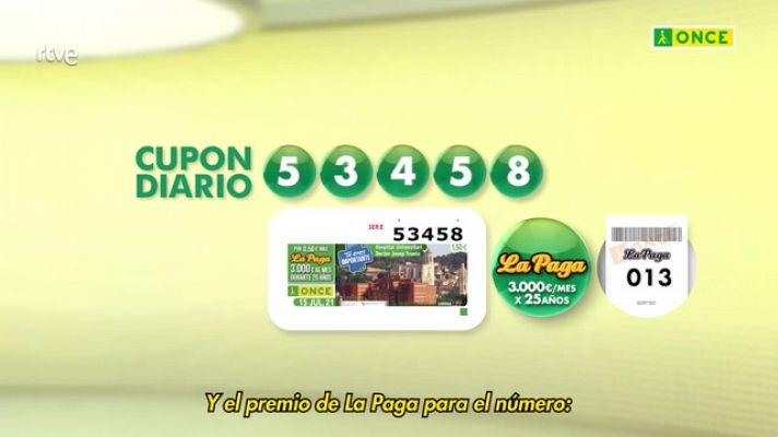 Sorteos ONCE - Sorteo ONCE - 15/07/21