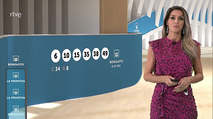 Loterías - Sorteo de la Lotería Nacional, Bonoloto, Primitiva y Jóker del 15/07/2021