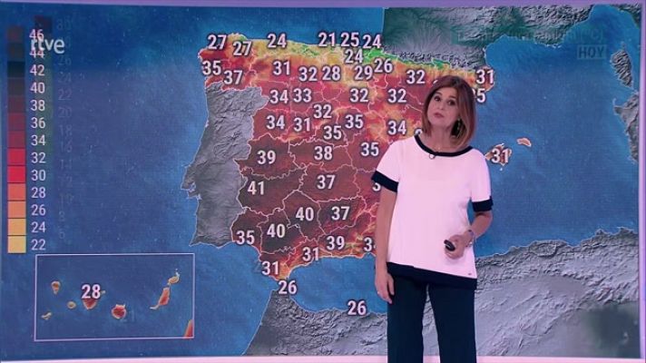 Cielos poco nubosos o despejados en la mayor parte del país. Únicamente se esperan algunos intervalos de nubes bajas matinales en el área cantábrica, norte de Cataluña, entorno de Alborán y norte de Canarias